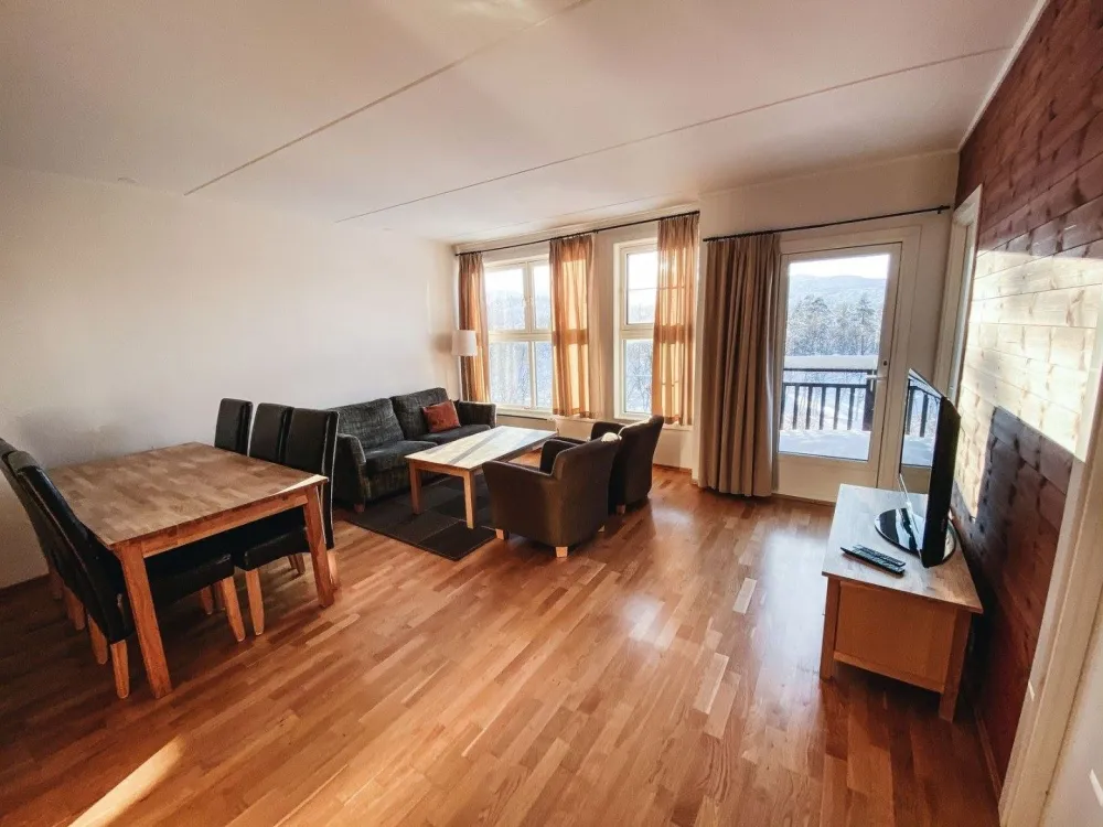Leilighet med 3 soverom og 6 sengeplasser