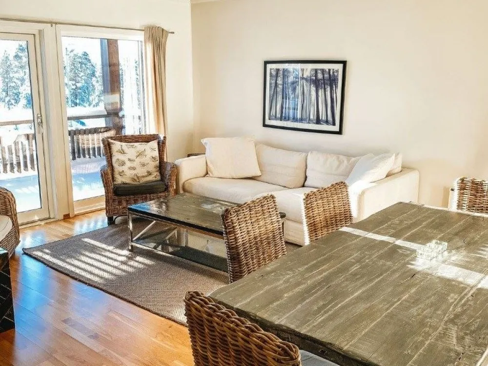 Suite with a kitchen and a balcony
