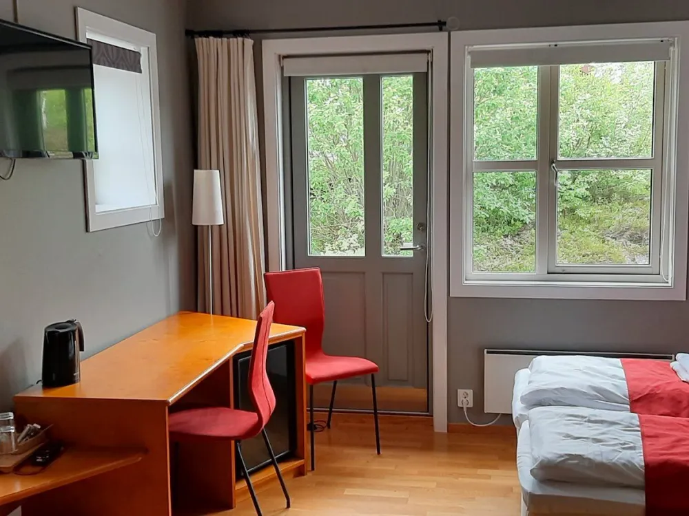 Family room with extra windows